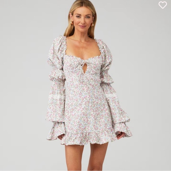 For Love and Lemons Lucca Mini Dress Medium - Picture 2 of 16